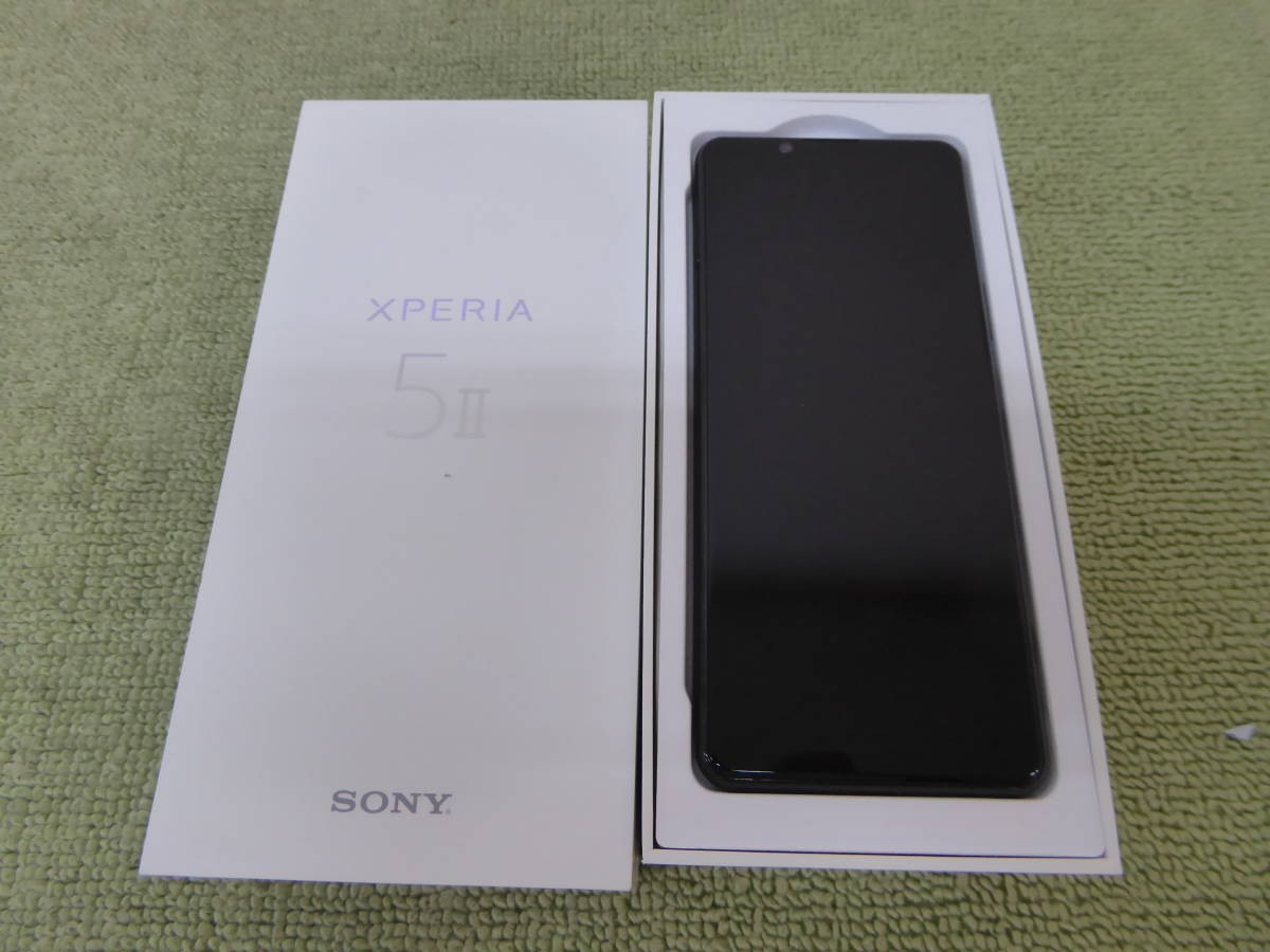 Xperia 5 Ⅱ XQ-AS72 SIMフリー Black P1 スマートフォン本体