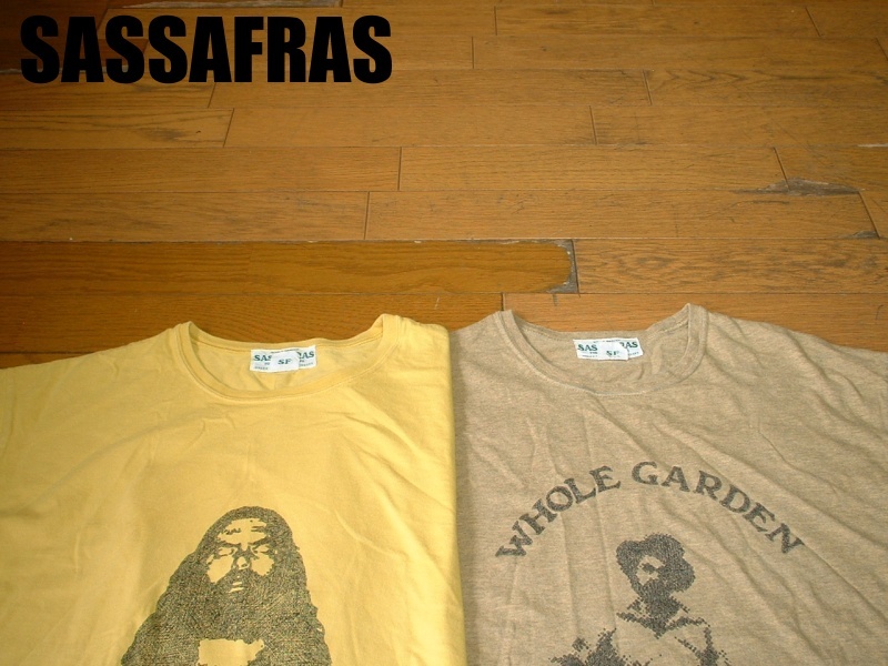  即戦力2着セットSASSAFRASビンテージプリントTシャツL正規ササフラスMADE IN JAPANクルーネックマスタード&サンドガーデン(柄もの)｜売買されたオークション情報、yahooの商品情報をアーカイブ Lサイズ