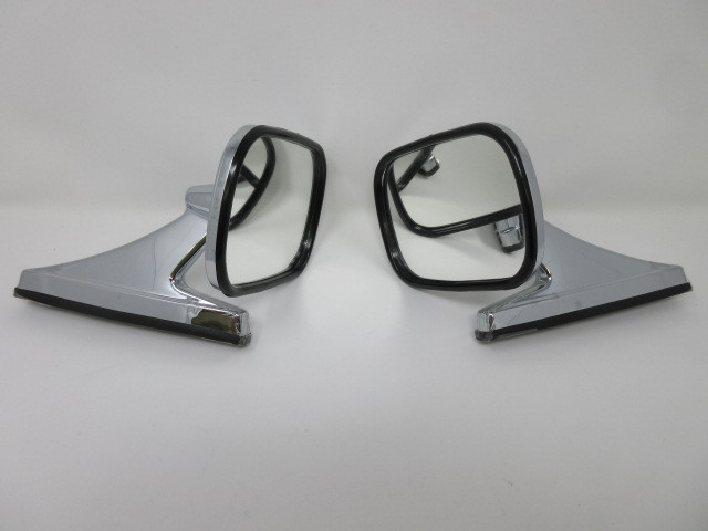 | サイドミラー 小型バックミラー レーシングタイプ 汎用ドアミラーセット スタイルミラー 旧車 クリアレンズ 車＆バイク インテリア (株)東馬-tohma- WH ドアミラー アーチ型 SRK 旧