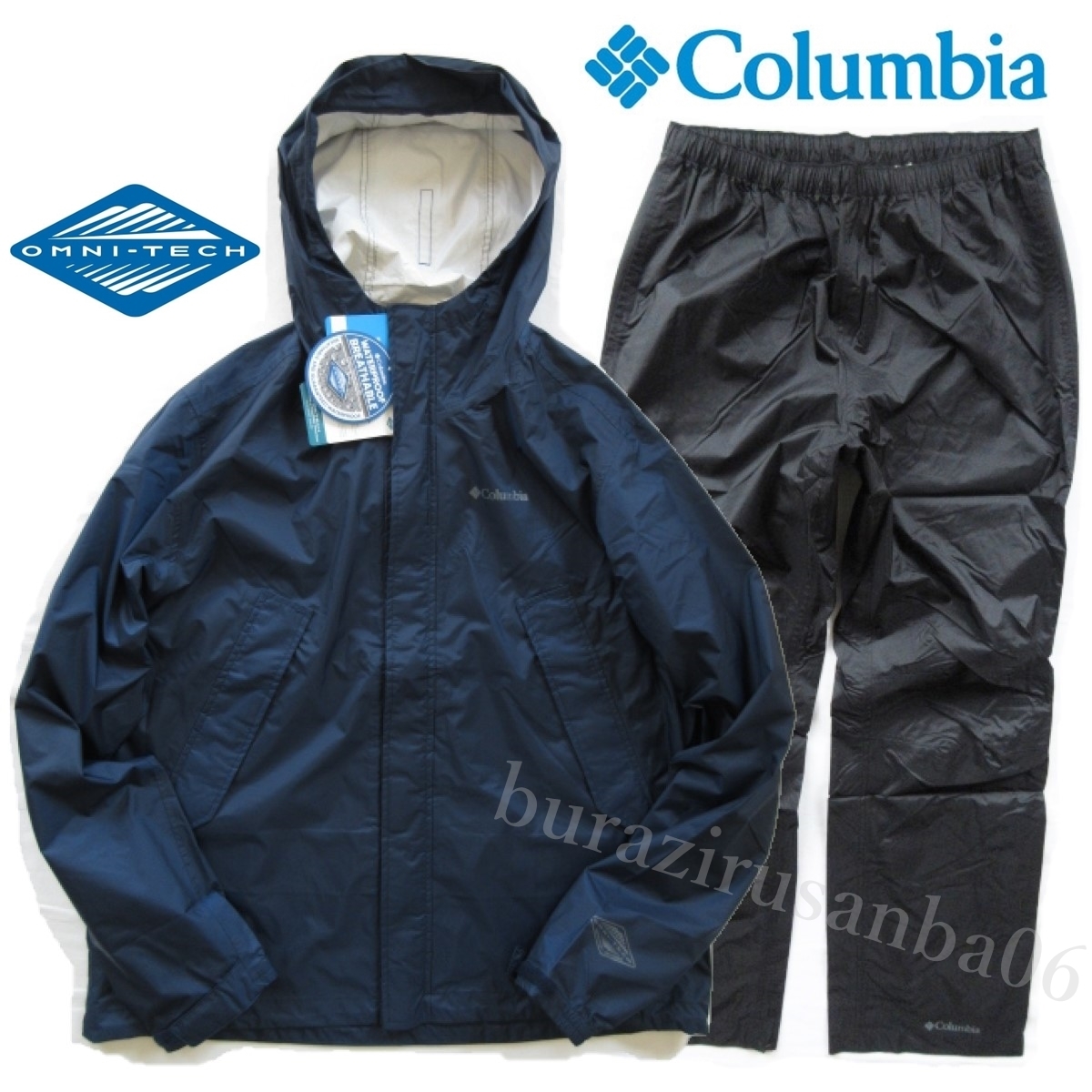 コロンビア レインウェア上下セット メンズ 2 Columbia シンプソンサンクチュアリ 425 レインスーツ Pm0126