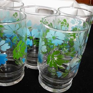 33 割引高級ブランド 花柄 グラス 5個セット No 42 佐川急便60 グラス デカンタ キッチン 食器 住まい インテリア Gbagenlaw Com