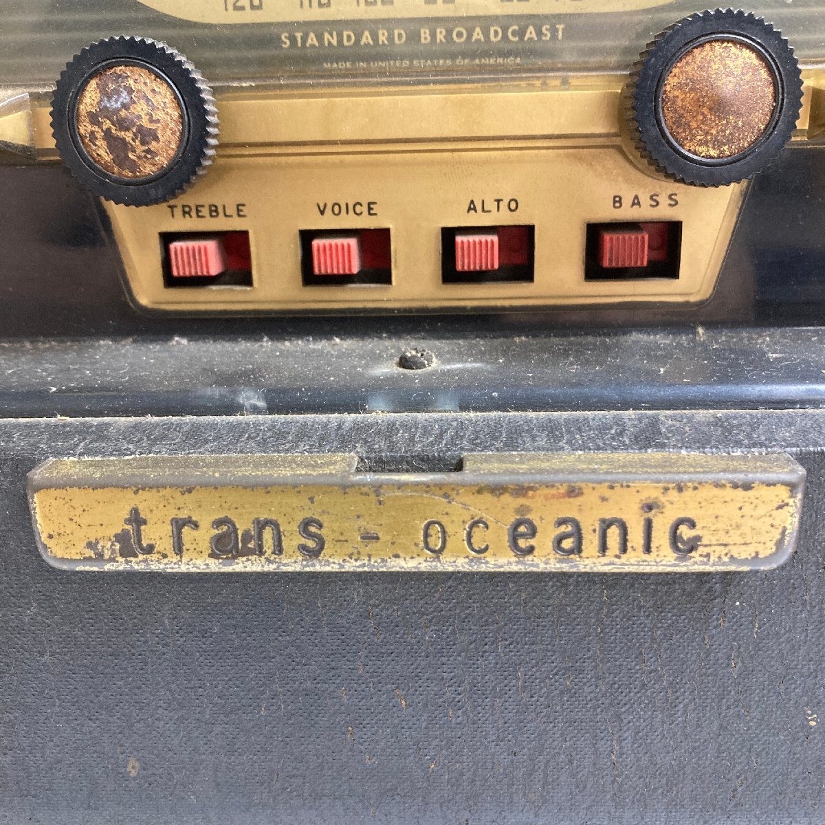 f001 E 希少 ゼニス Zenith 真空管ラジオ H500 TRANS-OCEANIC