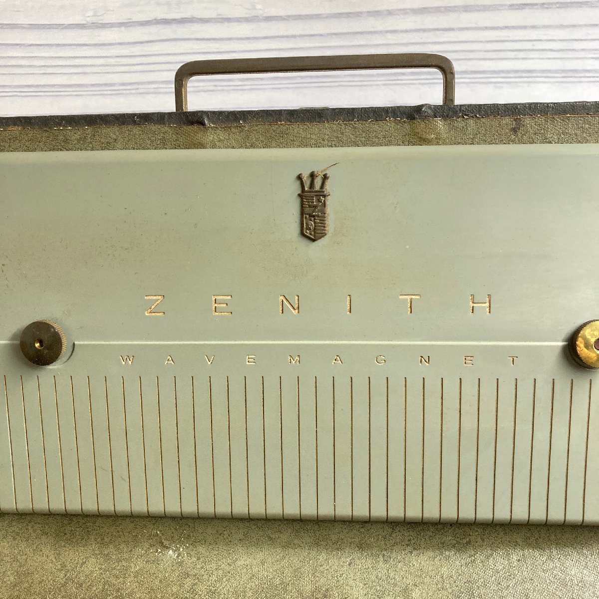 f001 E 希少 ゼニス Zenith 真空管ラジオ H500 TRANS-OCEANIC
