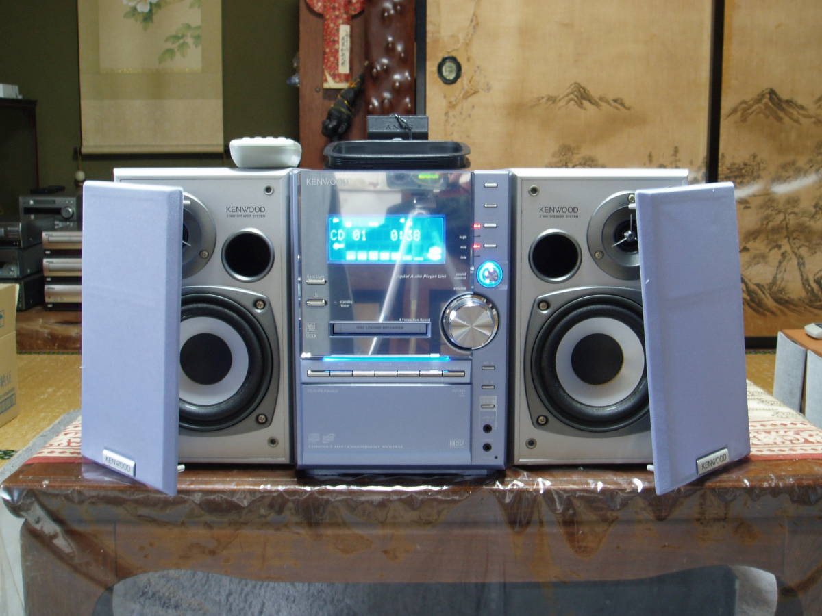 KENWOOD システムコンポ RXD-SV3MD MDLP対応 リモコン等付属 KENWOOD