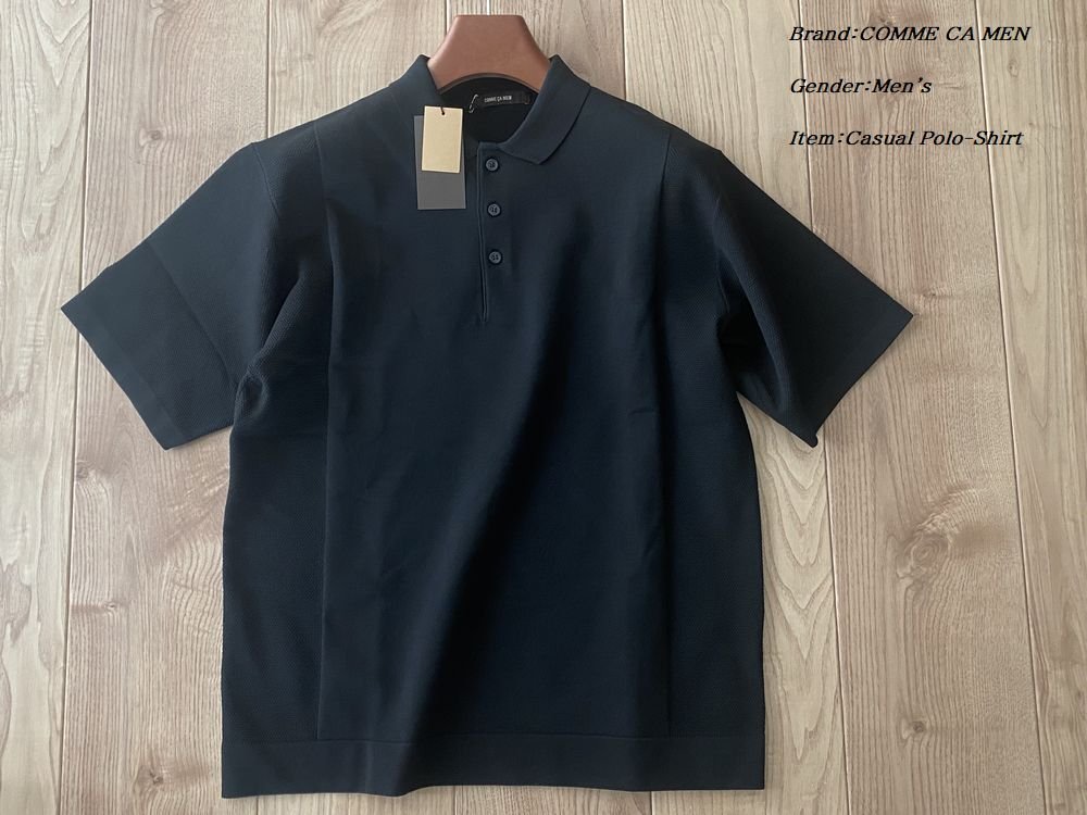 人気SALE COMME CA MEN コムサメン 天竺&times;鹿の子 パネルポロシャツ 05ブラック Mサイズ 36KY06 定価14 300円(半袖シャツ)｜売買されたオークション情報、yahooの商品情報をアーカイブ公開 - オークファン 男性用