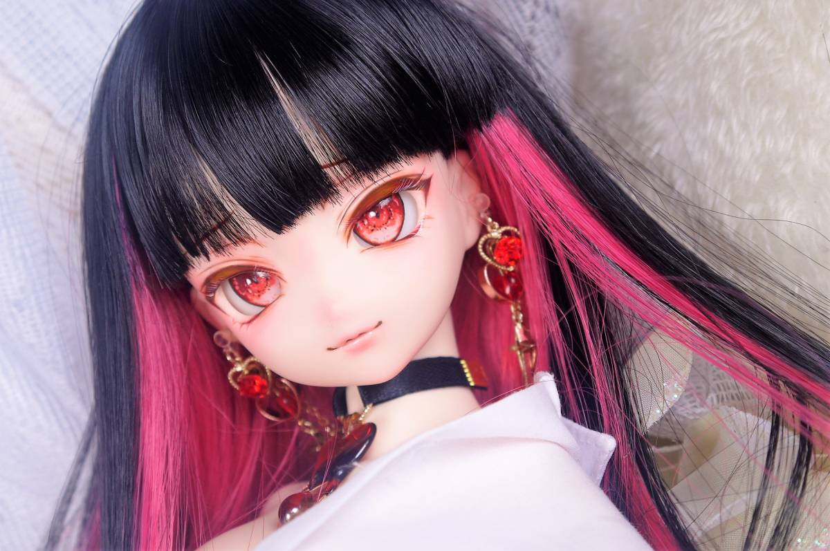 ine*カスタムヘッド：オビツ50-04まふゆヘッド+アイ+ウィッグ【ソフビ