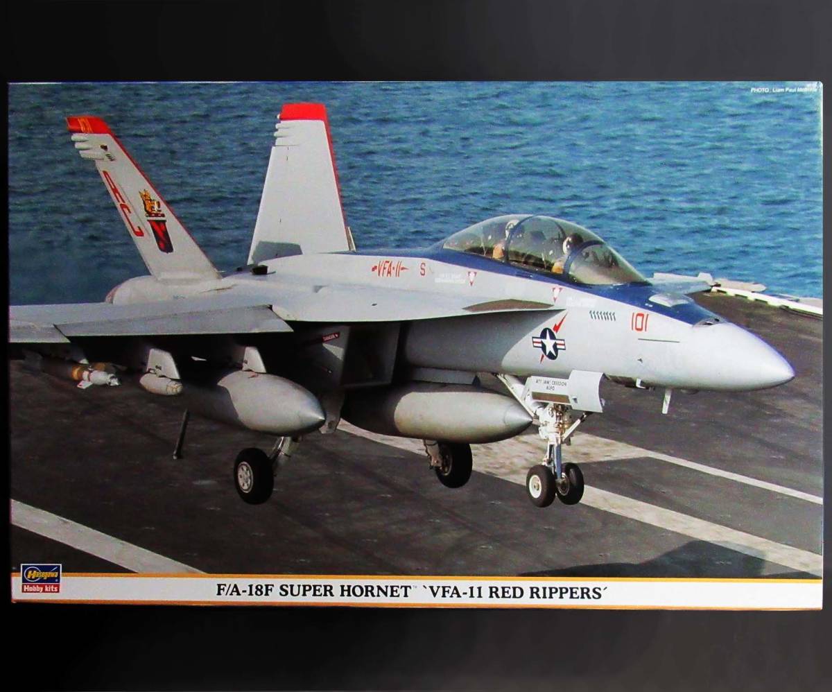 えっちゃん　ハセガワ1/48　スーパーホーネット ハセガワ 1/48 F/A-18F スーパーホーネット VFA-11 レッドリッパーズ