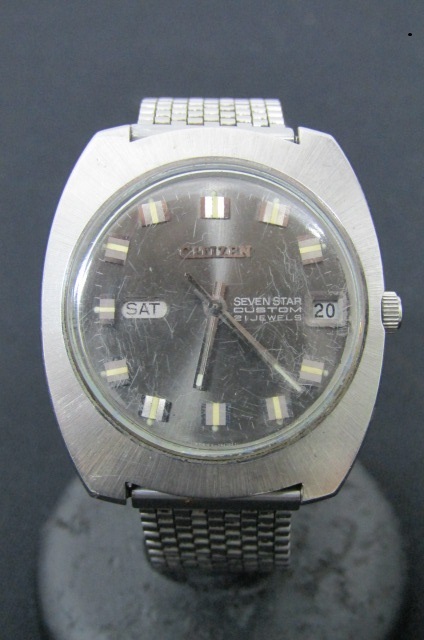 y2975 CITIZEN メンズ腕時計 AT/自動巻き 4-720342 セブンスター 21石 