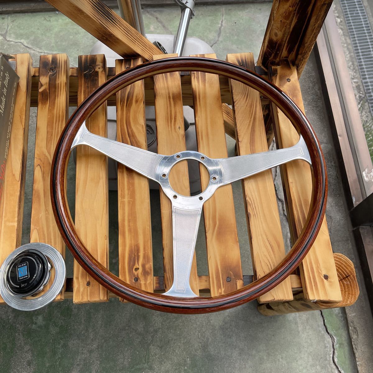 ナルディ NARDI ウッドステアリング 当時物 旧車 クラッシック