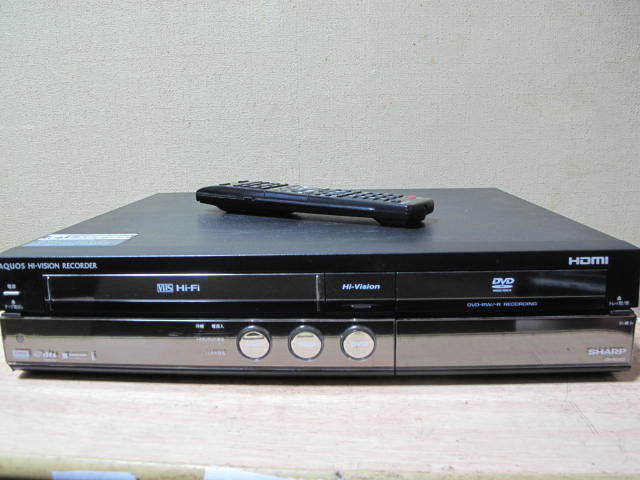 SHARP HDD搭載VHS一体型 DV-ACV52 純正リモコン