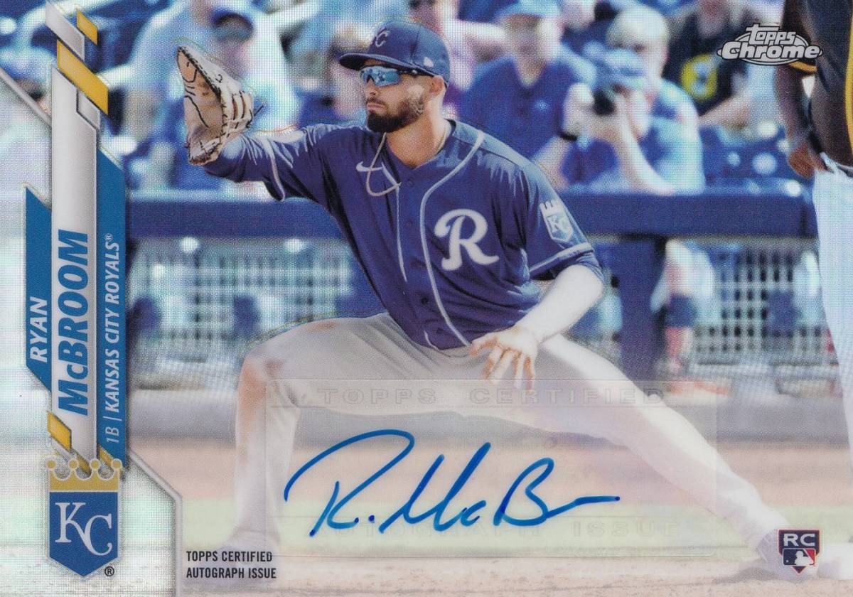 【マクブルーム■広島東洋カープ】直筆サイン■ROOKIE CARD■2020 TOPPS CHROME■RYAN McBROOM AUTO■検索 BBM EPOCH エポック