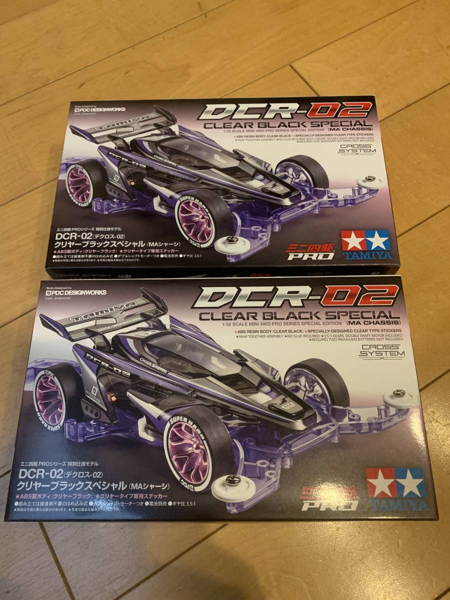 ミニ四駆 デクロス02 クリアブラックスペシャル 2点 Tamiya Mini 4WD