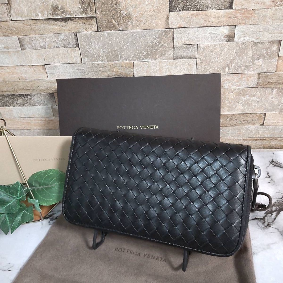 1円【ほぼ未使用 ！】BOTTEGA VENETA ボッテガヴェネタ 長財布