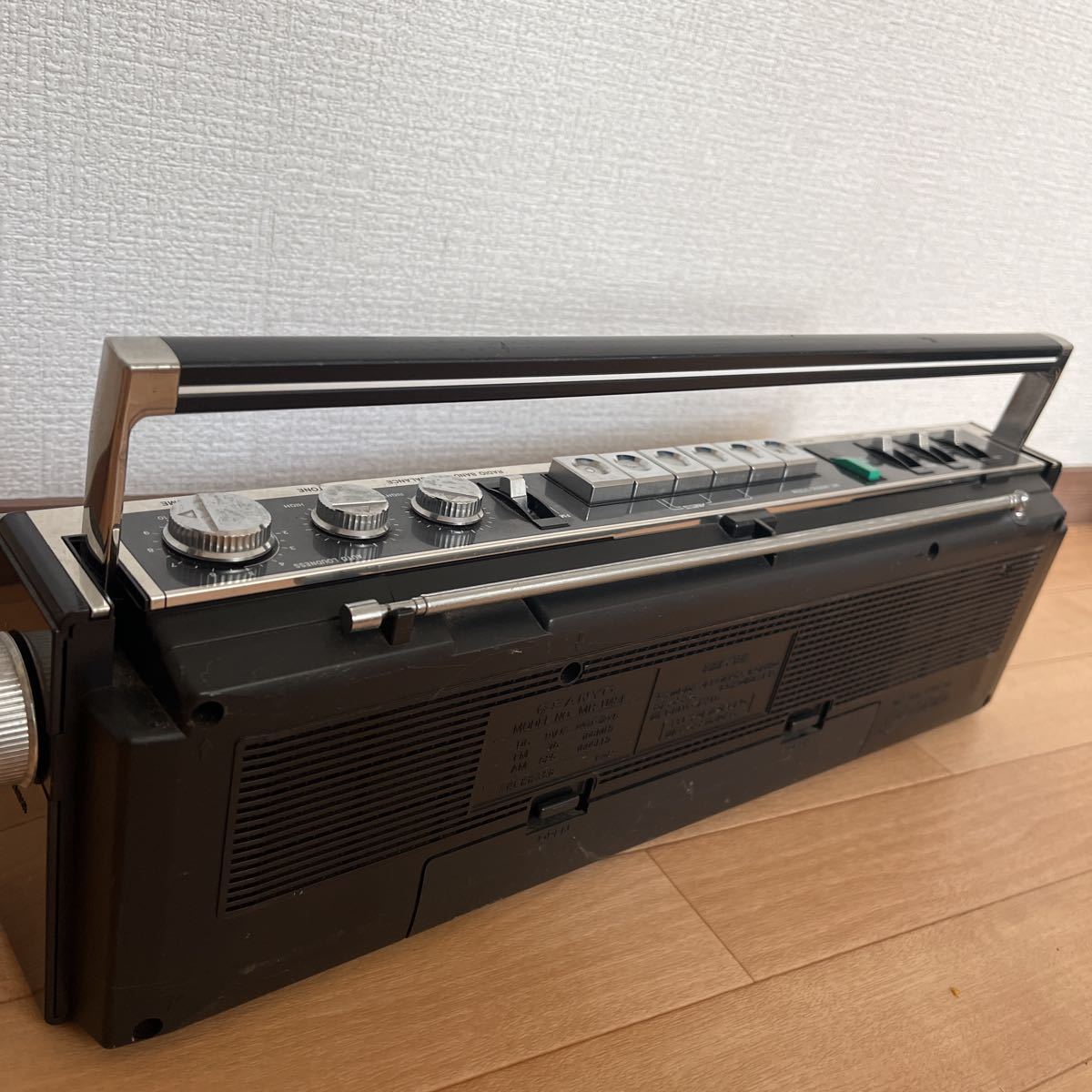 SANYO MR-U4SF ブラック FM/AMステレオカセットレコーダー 三洋電機