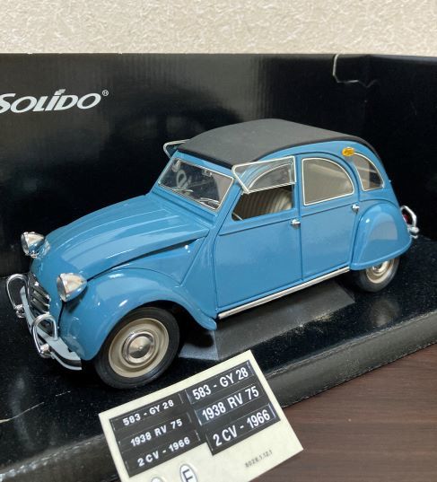ミニカー 1⁄18 ソリド SOLIDO シトロエン 2CV 未使用に近い 美品