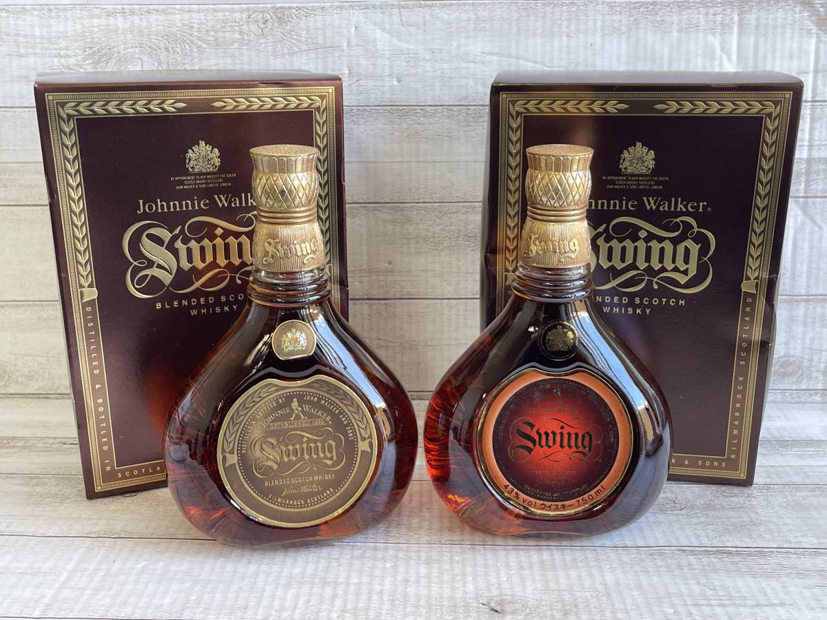 KY0406-102I 1 JOHNNIE WALKWR Swing SCOTCH WHISKY 750ml 43％ 2本