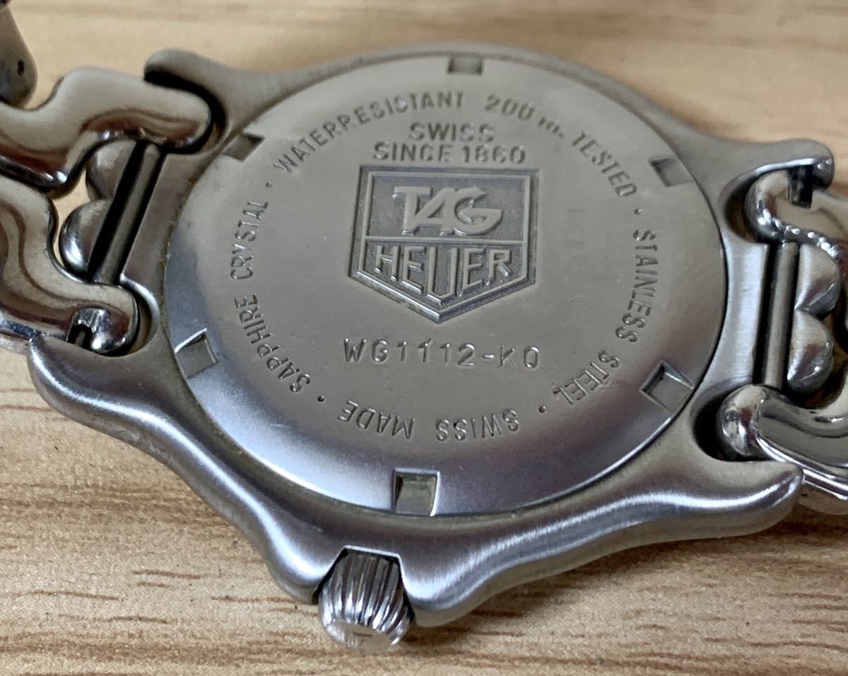 1円〜H TAG HEUER タグホイヤー セル プロフェッショナル WG1112-KO 