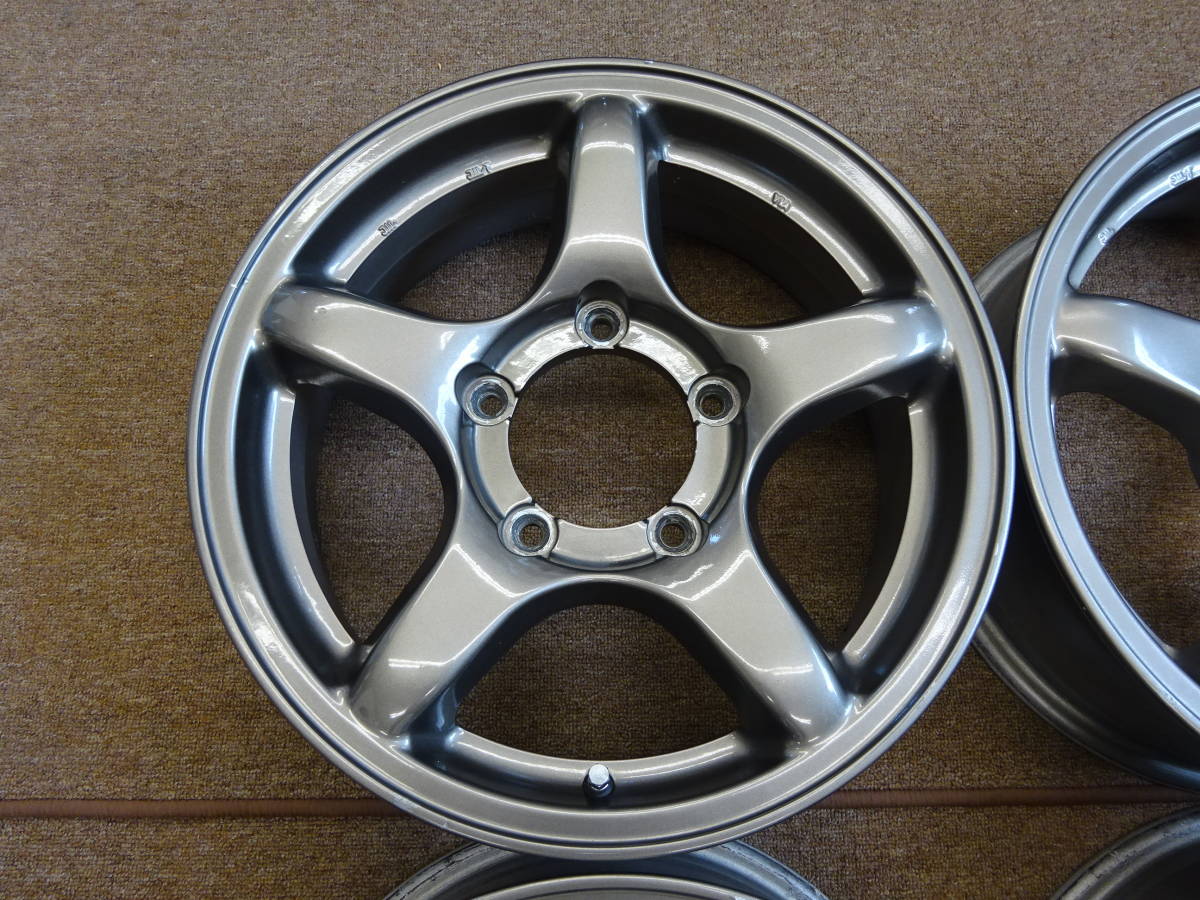A-7 5本 スポーク 16×5.5J ET20 PCD139.7 5H 4本 比較的 程度良好 
