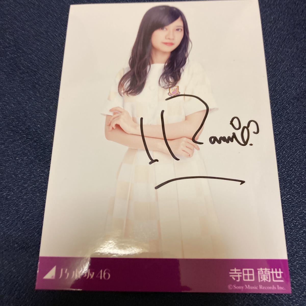乃木坂46 寺田蘭世 直筆サイン 生写真 乃木坂46寺田蘭世、ドキッとする 