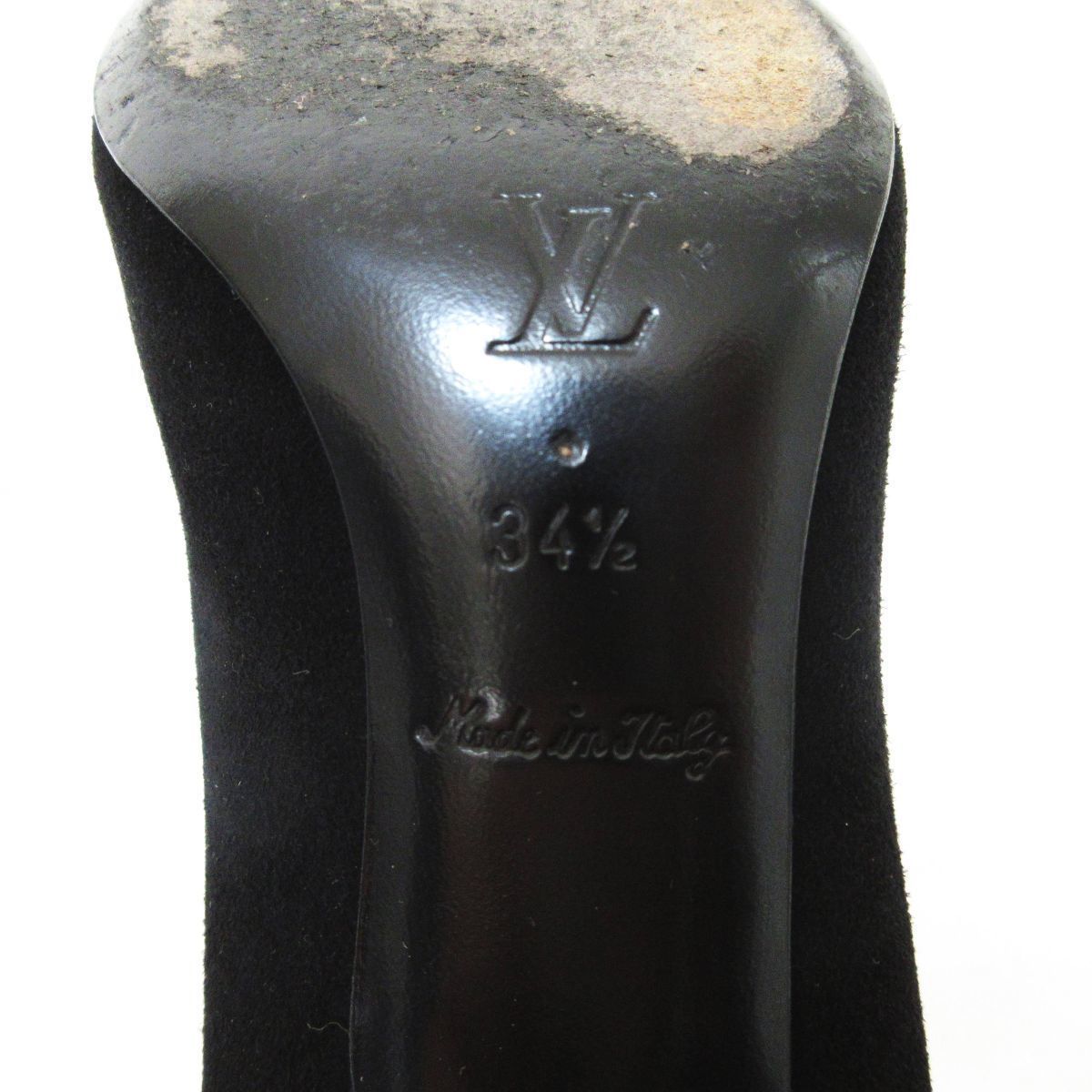 美品 Louis Vuitton ルイヴィトン スエード リボンモチーフ ポイン 