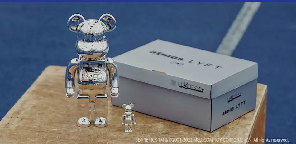新品】BE@RBRICK atmos × LYFT 100％ & 400％ ベアブリック MEDICOM 