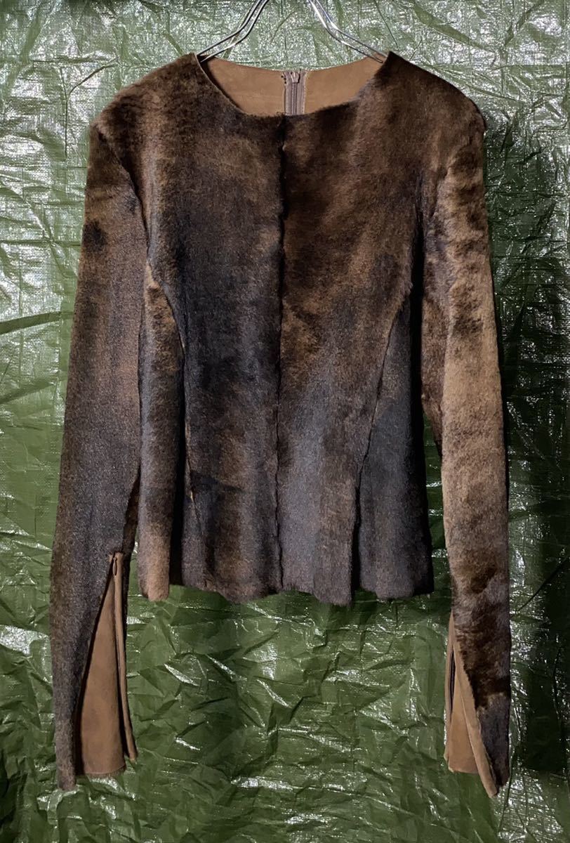 Ruffo research A.F. Vandevorst期レザーシャツ