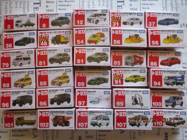 トミカいろいろまとめて 30 台 未開封品 ロングトミカ まとめ売り 30台