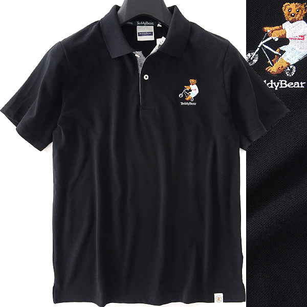 【セール，大得価】 テディベア スポーツブランド 速乾 防臭 鹿の子 刺繍 ポロシャツ L 黒 I51802 Teddy Bear SPORTS BRAND シャツ 春夏 メンズ(Lサイズ)｜売買されたオークション情報、yahooの商品情報をアーカイブ公開 - Lサイズ