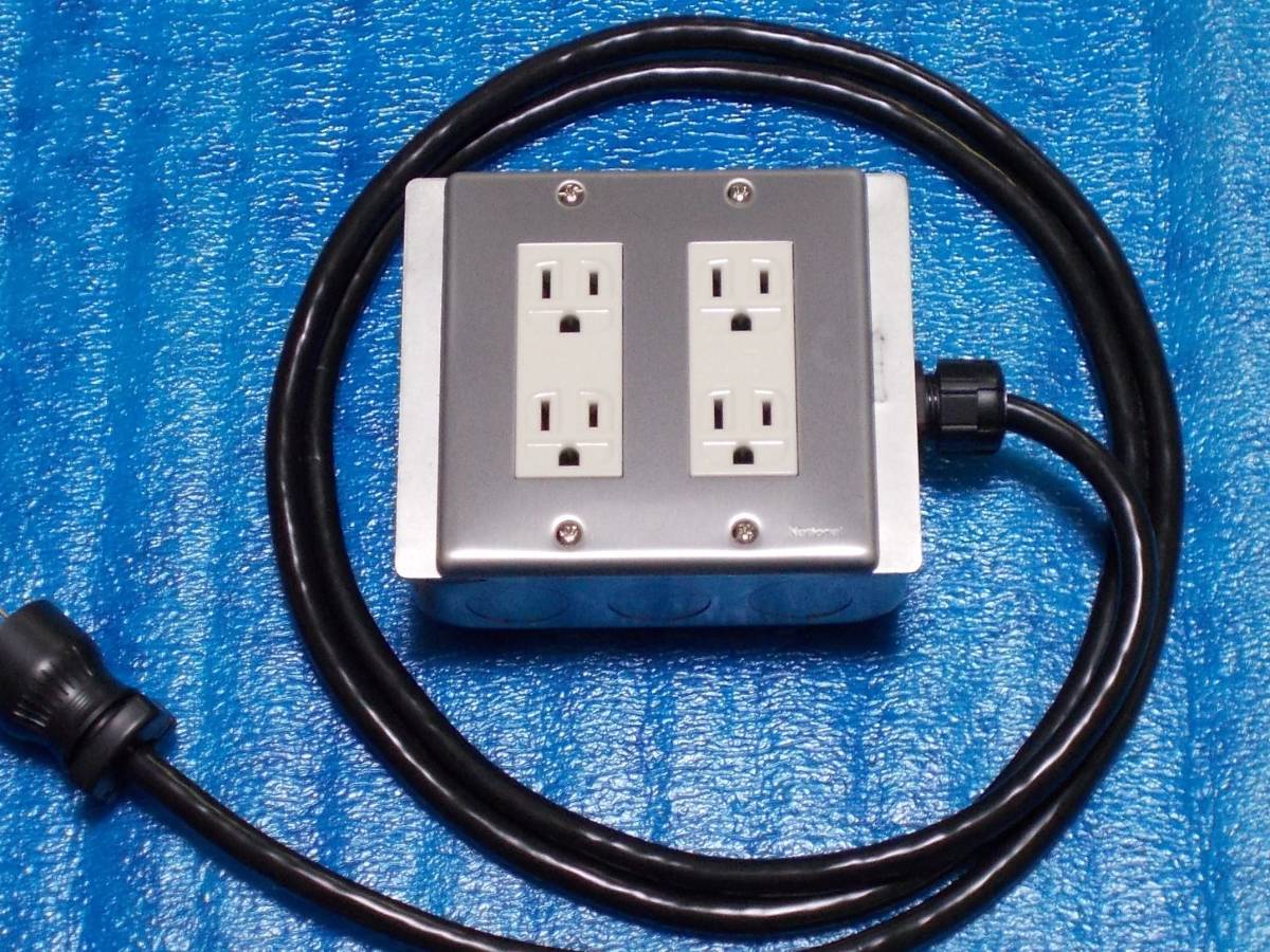 Belden非メッキ2口2P or 3Pプラグ電源タップ* . 【公式通販】