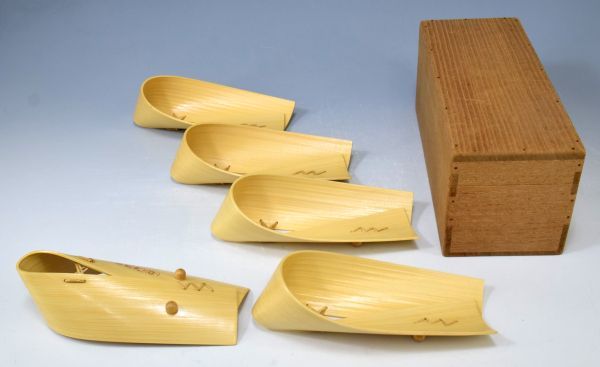 キッチン・食器 此君亭工房 おしぼり受け 竹皿 5個 竹細工 5枚 竹細工 漆