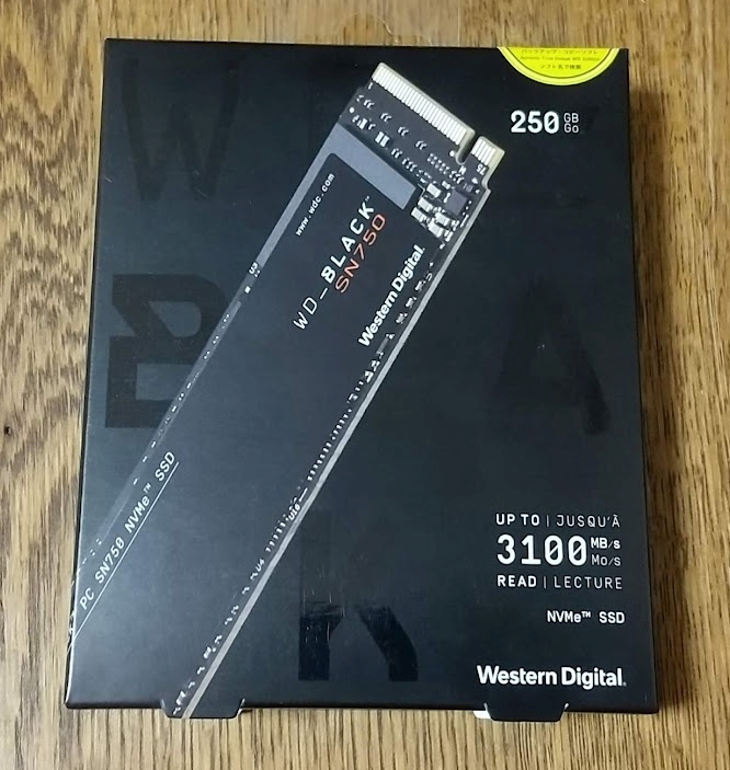 HOT，セール WesternDigital WD Black SN750 250GB PCIe Gen3x4 NVMe SSD(256GB～)｜売買されたオークション情報、yahooの商品情報をアーカイブ公開 - オークファン 256GB～
