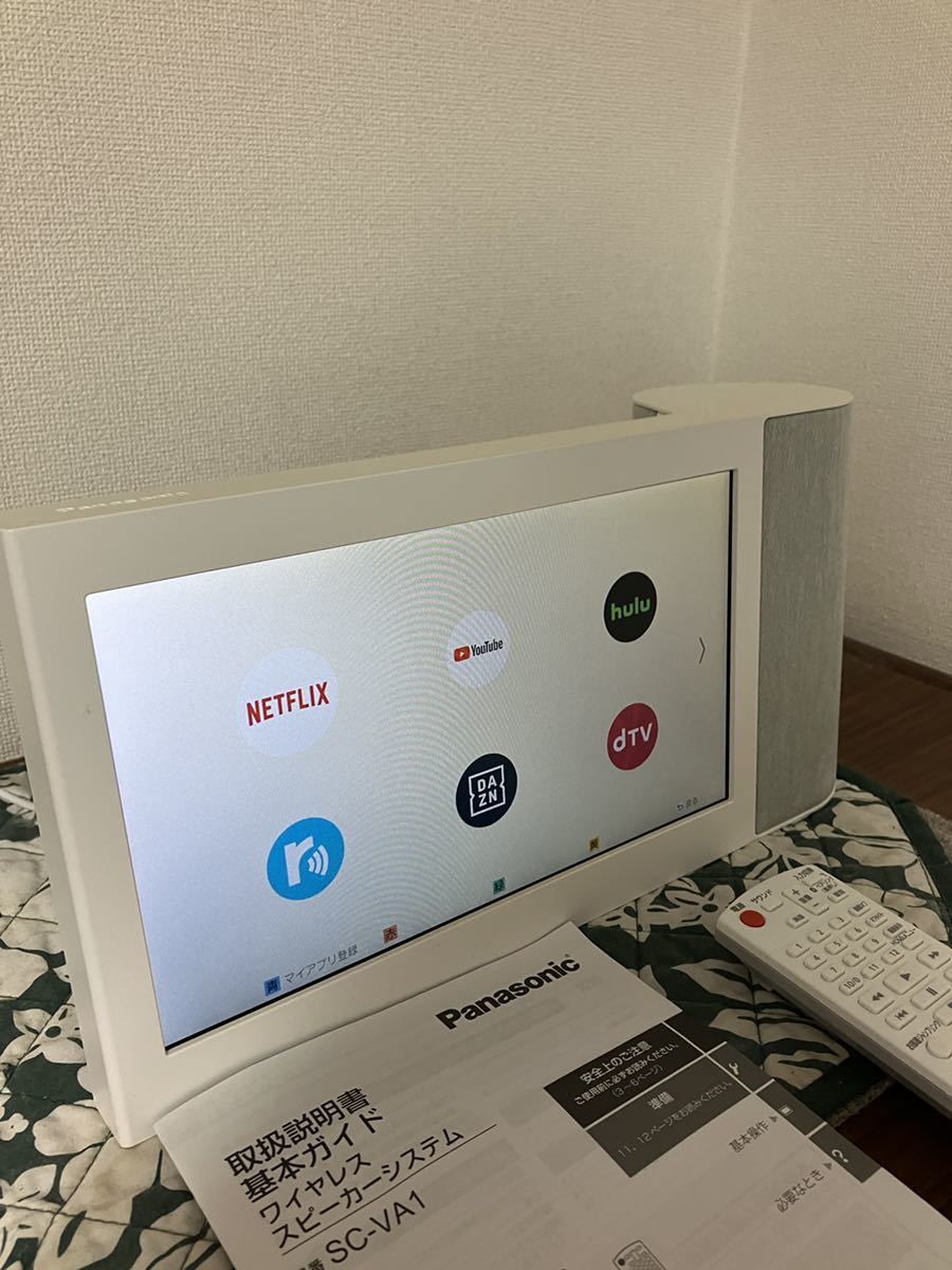 即決 Panasonic SC-VA1 10インチモニター搭載ワイヤレススピーカー