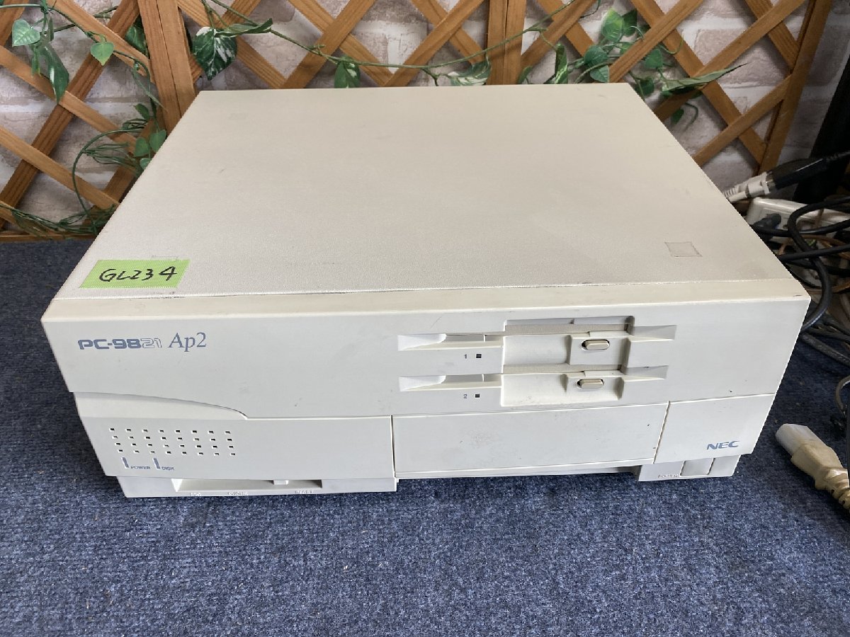送140サイズ】NEC PC-9821Ap2/U2 486DX2-66/MEM22.6MB/HDDあり FDDよりDOS