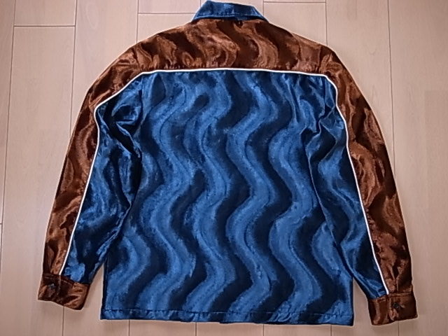 ☆ 野村周平 着 18AW Supreme シュプリーム Velvet Swirl Work Shirt