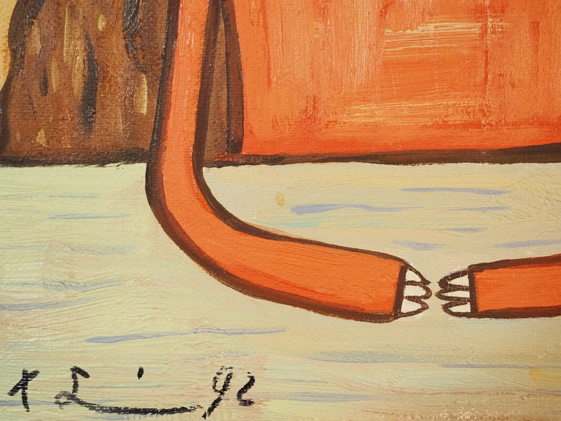 □ 日本洋画 人物・少女 F4号・額縁有り 中古画作 □ 油絵 - 和子 人物画