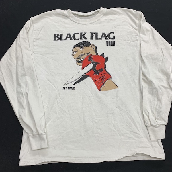 正規品，定番 BLACK FLAG Tシャツ ヴィンテージ ロンT ブラックフラッグ ロリンズバンド ROLLINS BAND ヘンリーロリンズ ロックT バンドT(Tシャツ)｜売買されたオークション情報、yahooの商品情報をアーカイブ公開 Tシャツ