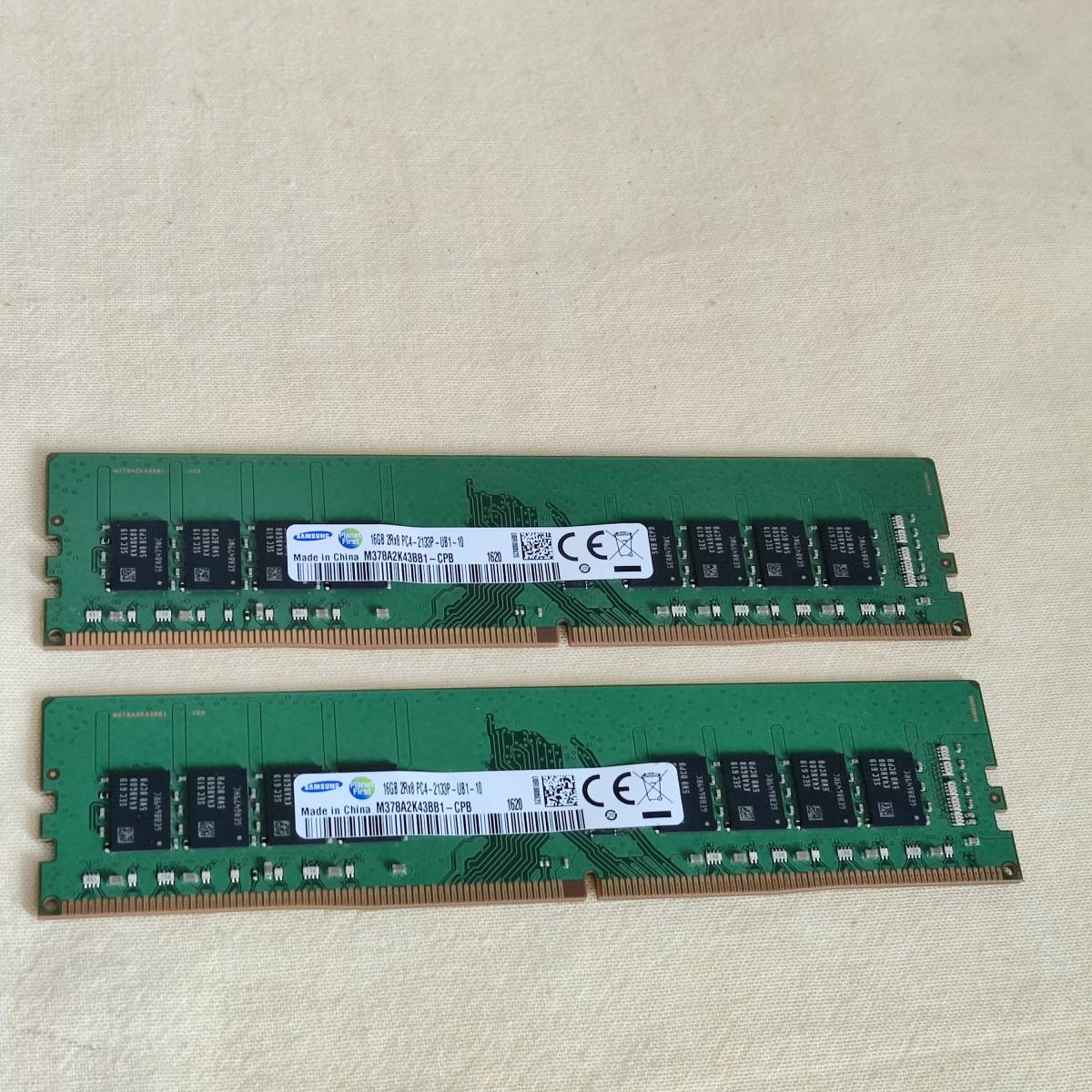 SAMSUNG 32GB (16GB×2枚) 2Rx8 PC4-2133 メモリ 【公式通販】