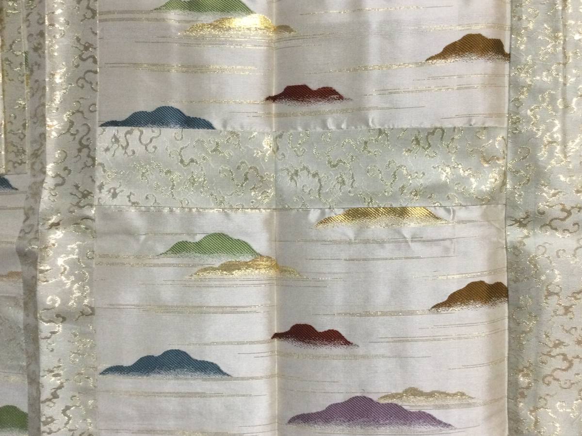 浄土宗【五条袈裟 大師衣】夏用 遠山 雲唐草模様 京都本家湯浅法衣店 