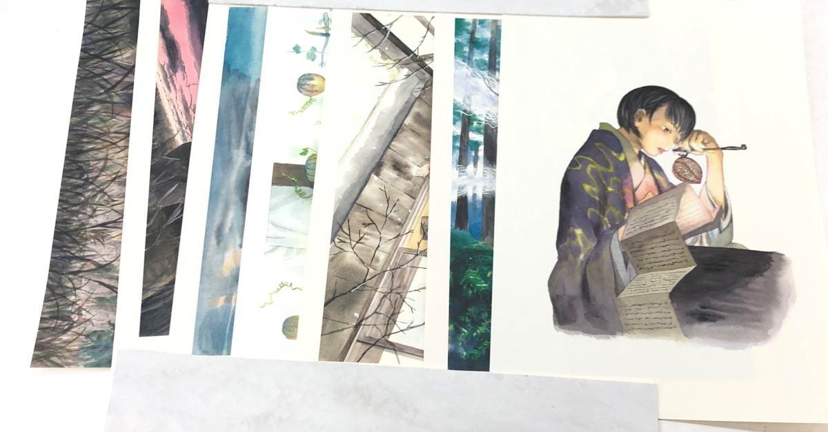 中古美品】 MSMO 蟲師 二十景 漆原友紀画集~蟲襖~ (むしあお） 【52 