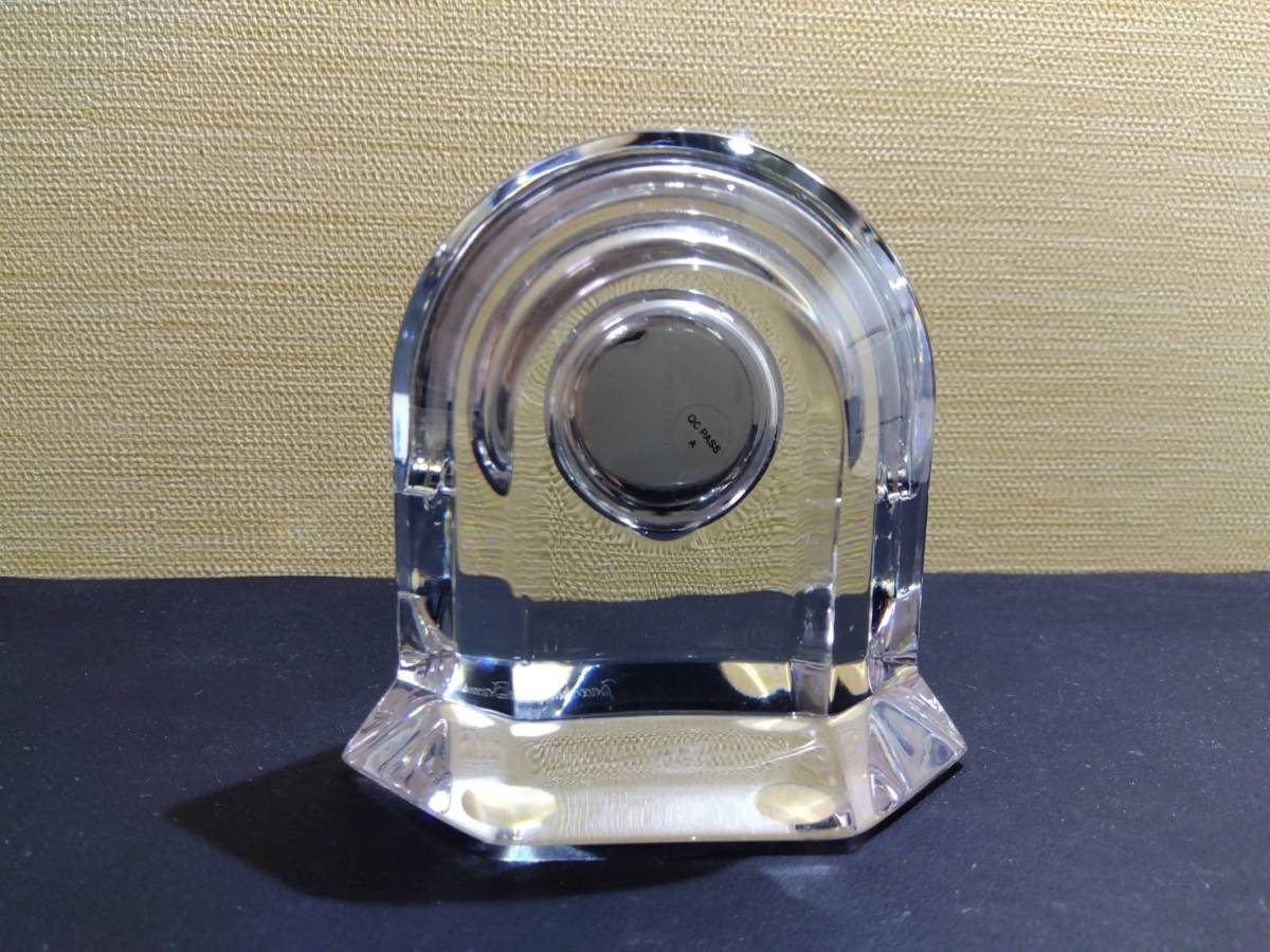 Baccarat バカラ ベガクロック 置時計 クリスタル ガラス オブジェ 