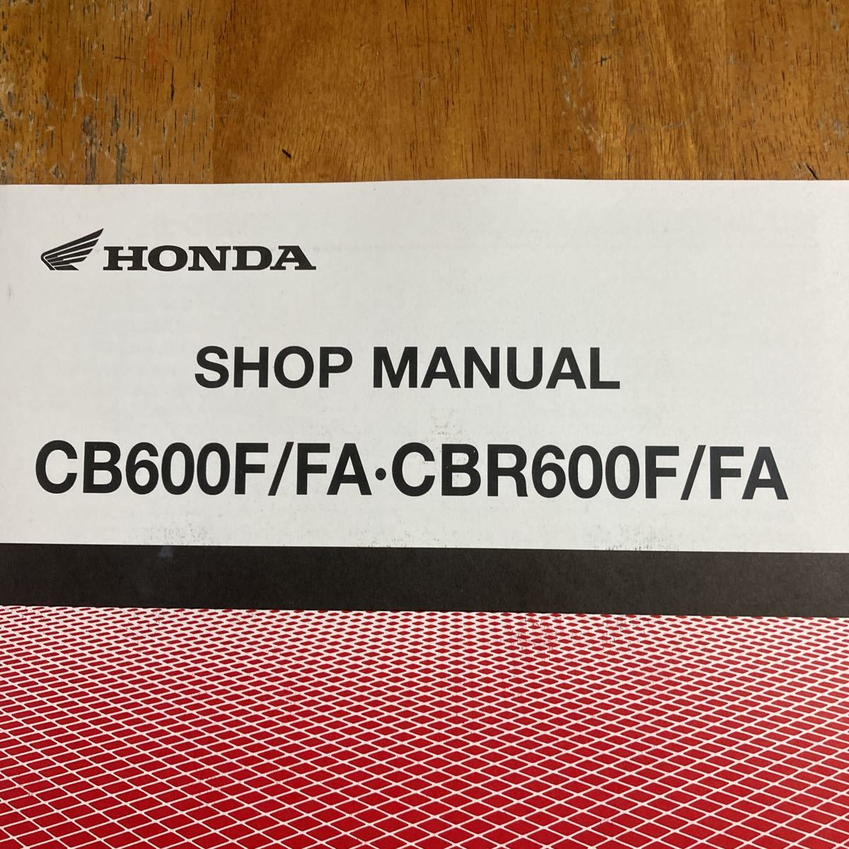 ホンダ サービスマニュアル CB600F ホーネット 600 CBR600F 英語版