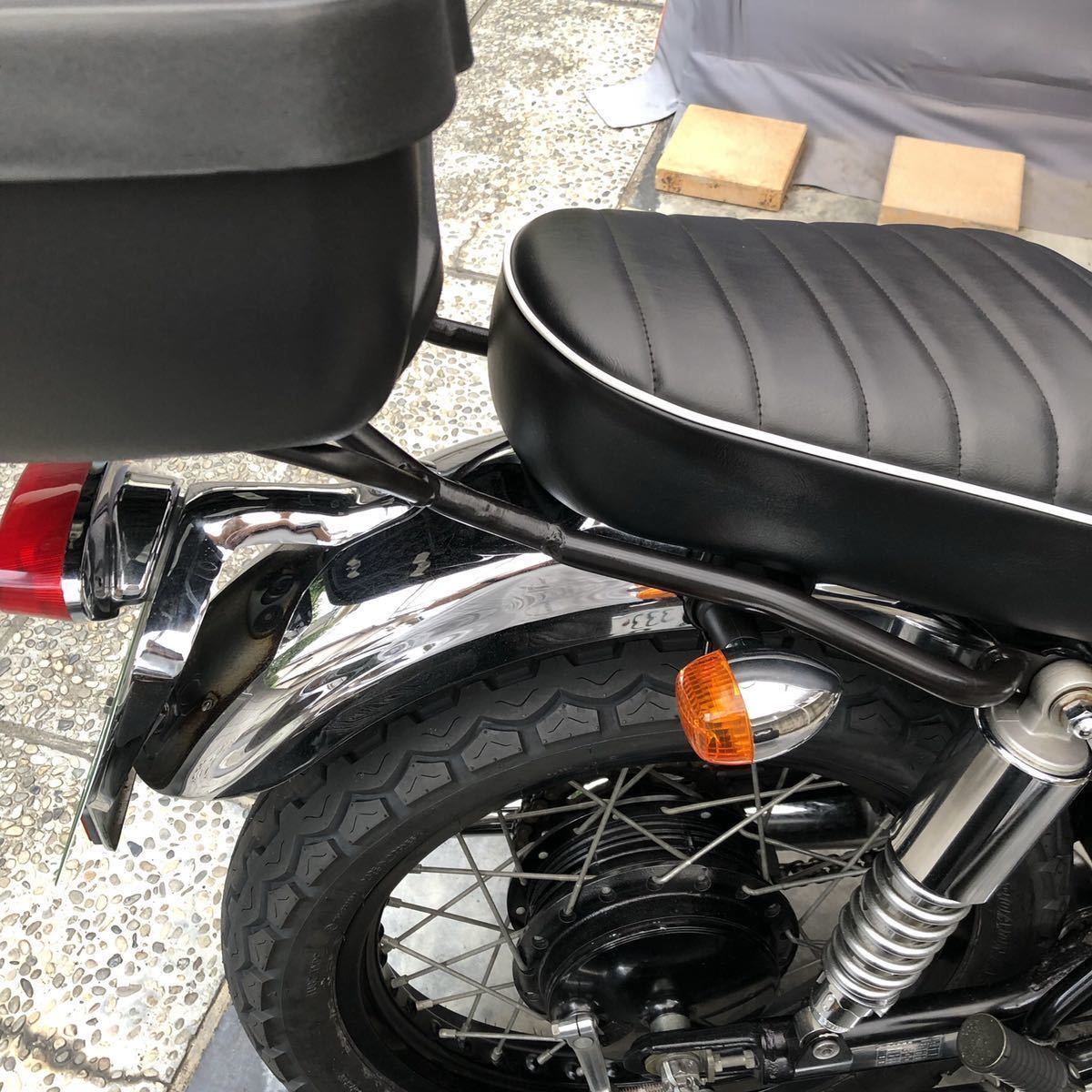 Kawasaki W650用リアキャリア W800 W650 リアキャリア スリム 大型