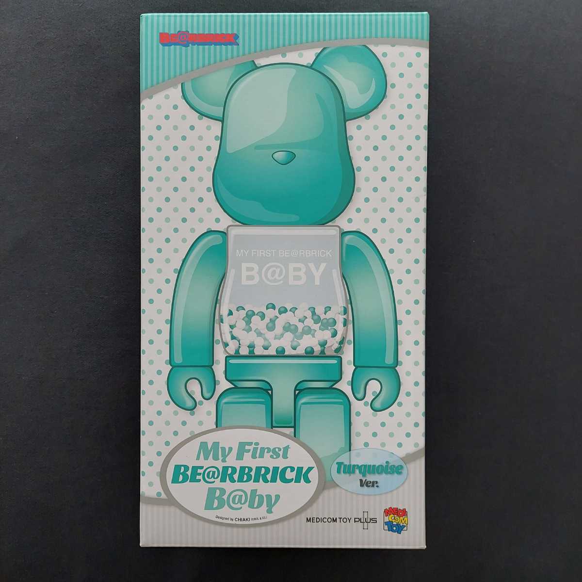 BE@RBRICK MY FIRST B@BY MEDICOM Turquoise My Bearbrick First TOY 