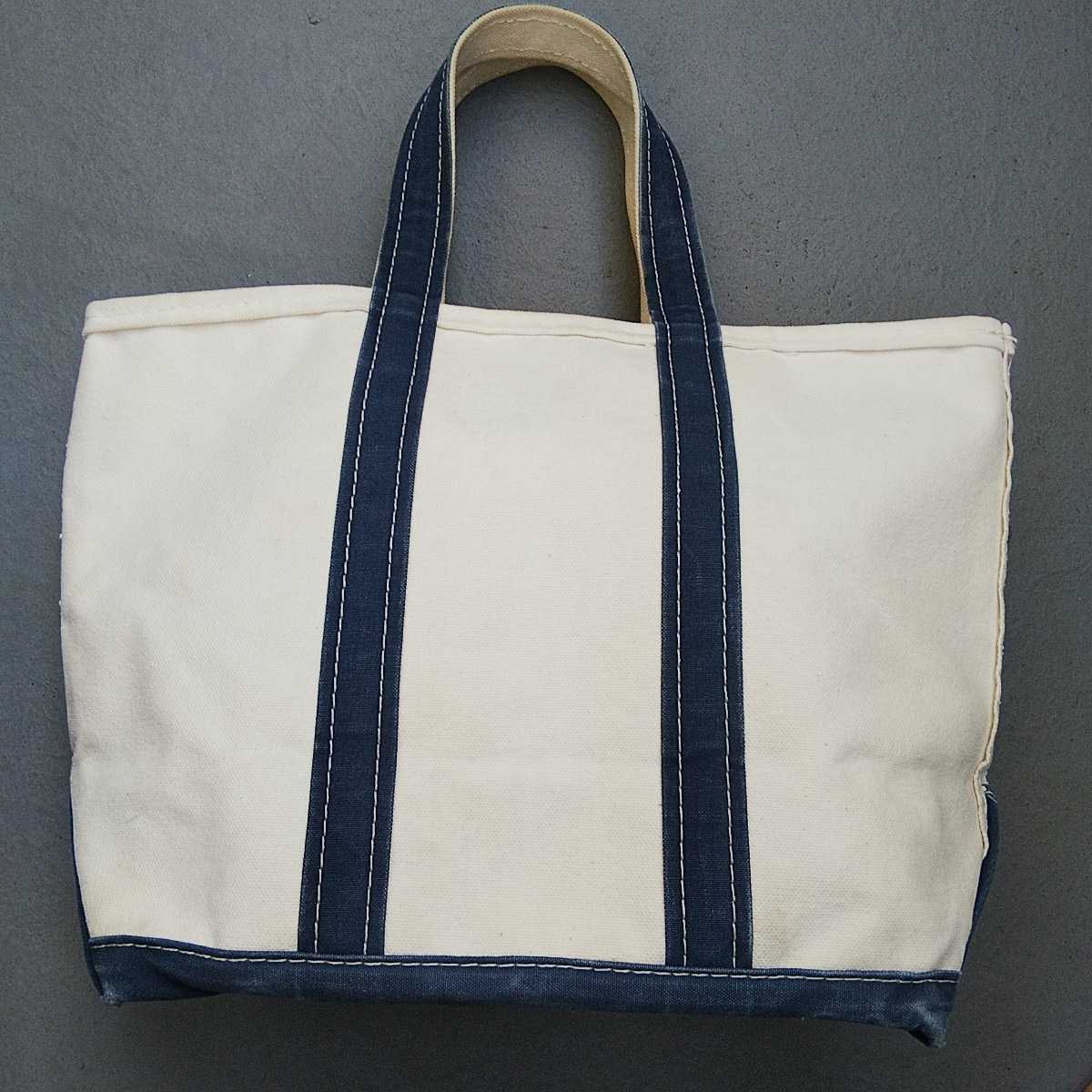 L.L.Bean ヴィンテージ トートバッグ BOAT AND TOTE アイボリー 