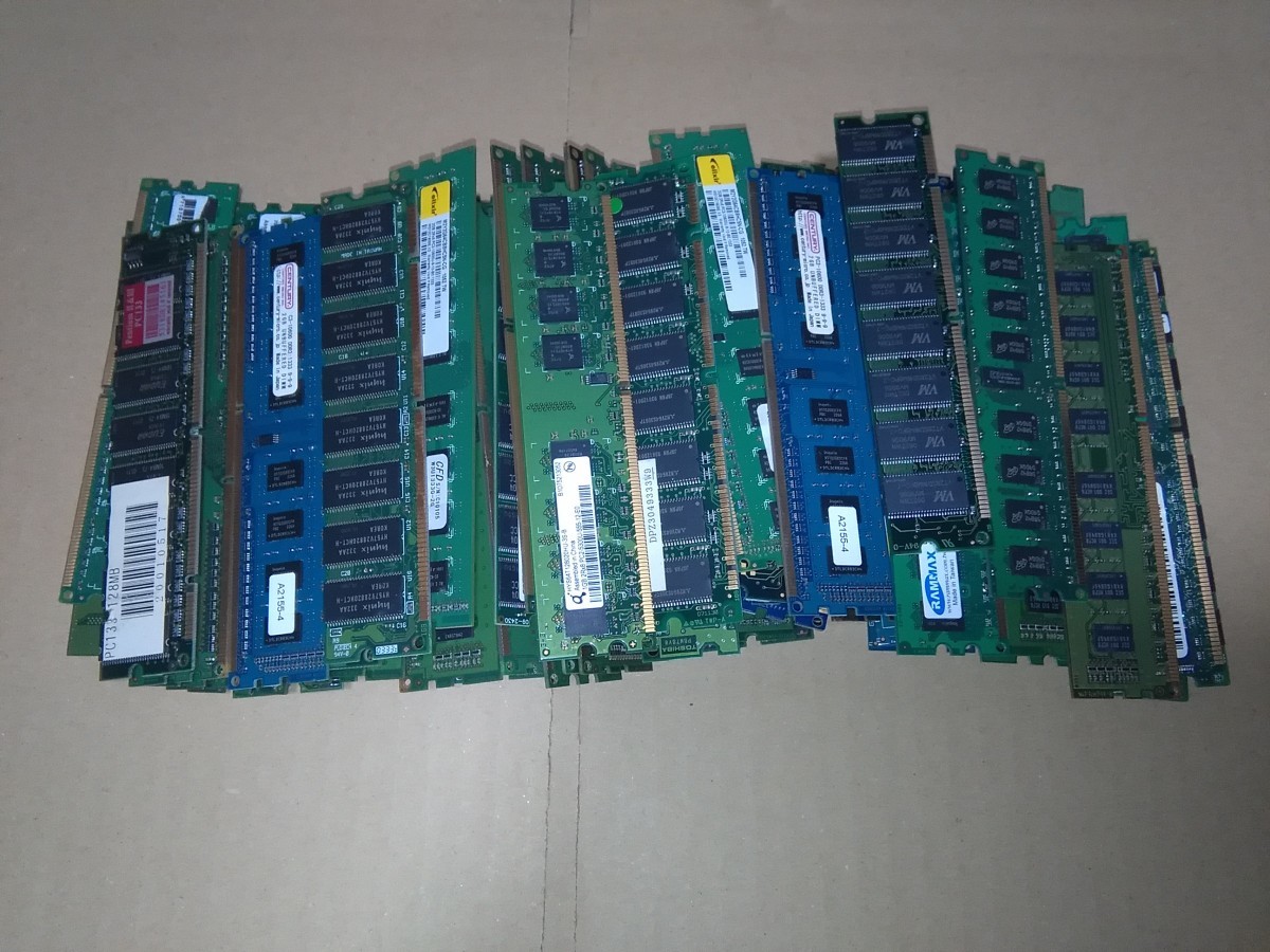 PC用メモリ まとめ売り ジャンク 25枚 デスクトップ用 PC メモリ 大量まとめてセット ジャンク PCパーツ