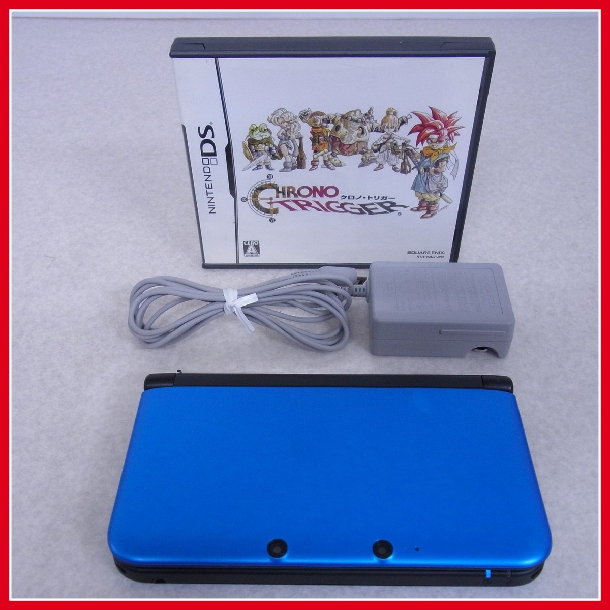 動作品 ニンテンドー3DSLL ブルー×ブラック 本体 + ソフト クロノ  