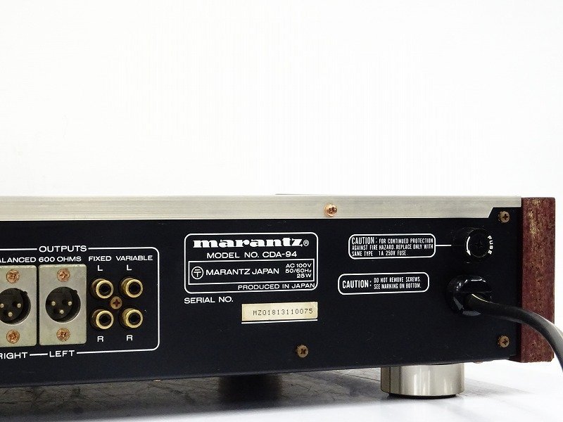 ▲▽marantz CDA-94 D/Aコンバーター マランツ△▼012372011△▼ Marantz CDA-94 - CDA-94の仕様 Sale ＣＤ-９４