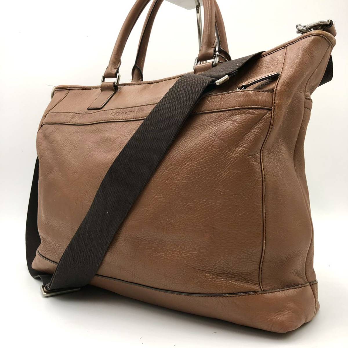 1円【極美品！】COACH コーチ トート ショルダー ビジネスバッグ 