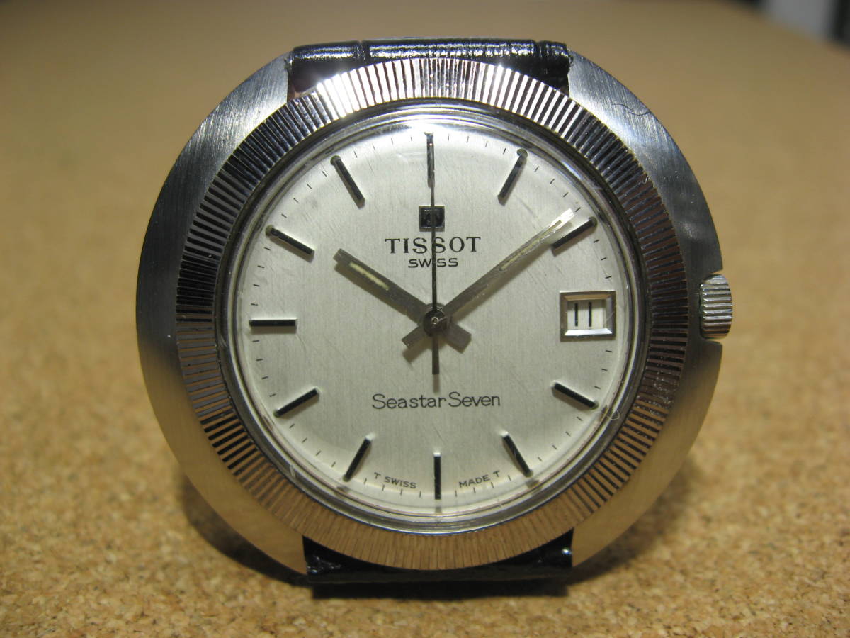 1円～/TISSOT/ティソ/Seastar Seven/275T/3針/シルバー文字盤/ゴールド 