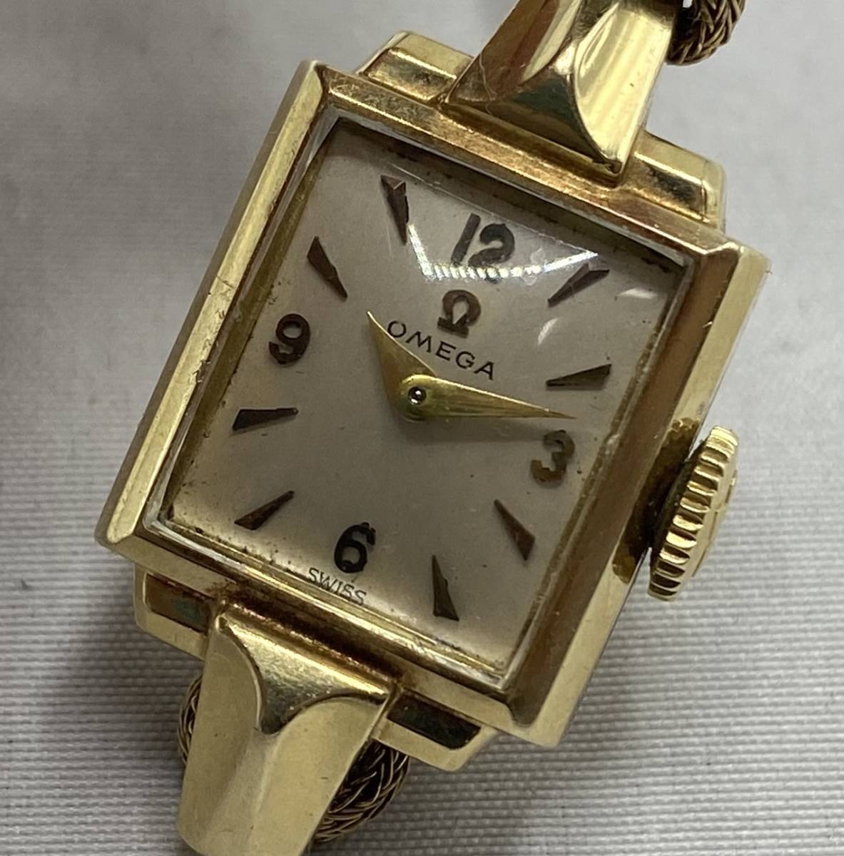 741 OMEGA OMEGA オメガ 14K 腕時計 レディース 手巻き 稼働品